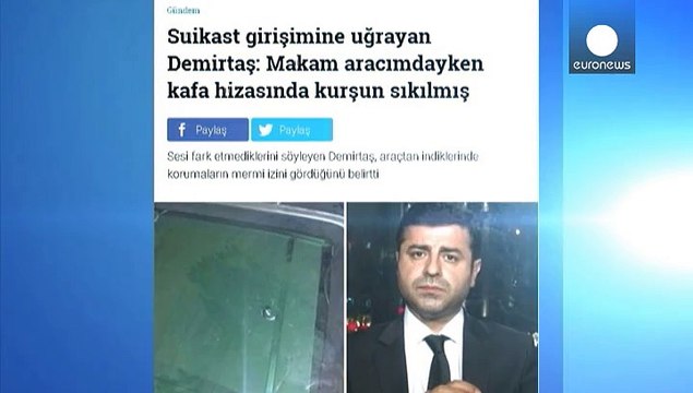 Τουρκία: Επίθεση κατά του ηγέτη του φιλοκουρδικού κόμματος - Δεν υπήρξαν θύματα