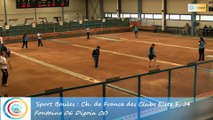 Second tour intégral, Fontaine contre Digoin, Club Elite Féminin J4, Sport Boules, saison 2015-2016