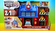 Protoman Reviews: Transformers Rescue Bots Fire Station Prime, Optimus Prime & Charlie Bur