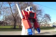 Transformers Optimus Prime Costume Transforming Into Prime