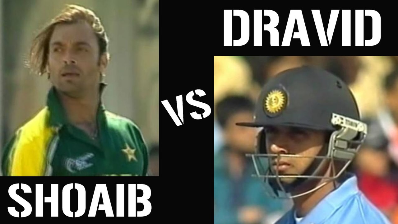 Pakistan India Cricket Fight - Rahul Dravid Vs Shoaib Akhtar