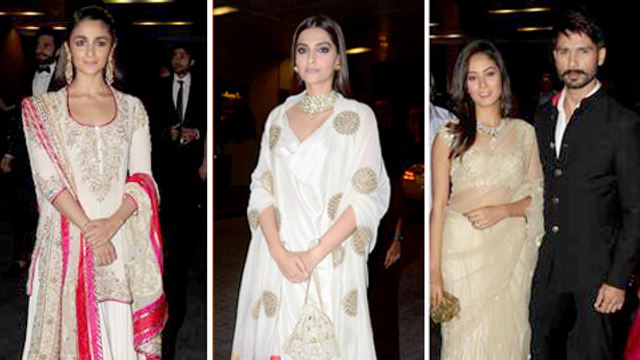 Sonam Kapoor, Alia Bhatt,Shahid Kapoor Celebs Masaba Gupta Madhu Matena Reception Party