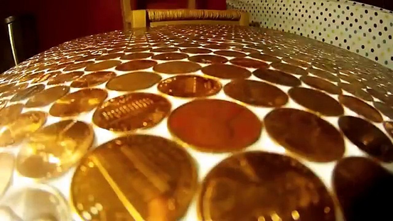 Making a Penny Covered Table