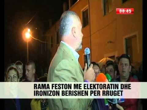 Rama në Korçë, politikë dhe serenata - Vizion Plus - News - Lajme