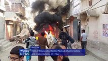 Anti-Ahmadiyya mob sets ablaze chipboard factory, mosque and homes in Jhelum, Pakistan