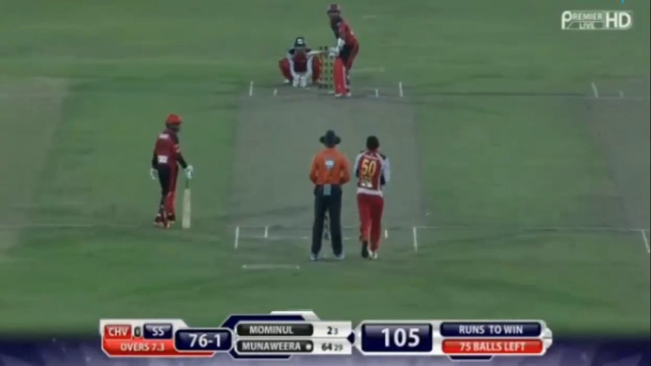 saeed Ajmal 2 Wickets in a over bpl