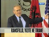 Ramsfilld, vizitë në Tiranë - Vizion Plus - News - Lajme
