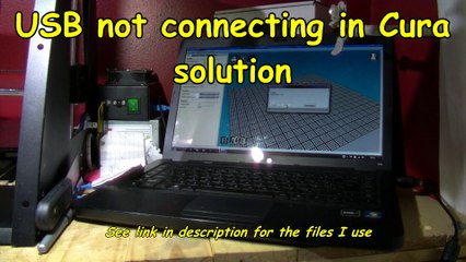 USB not connecting in Cura solution