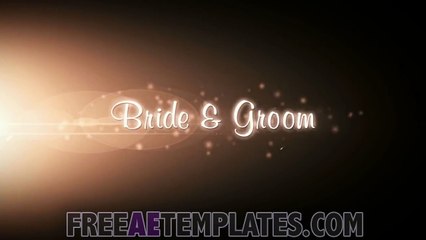 'Wedding Memories' Free After Effects Template