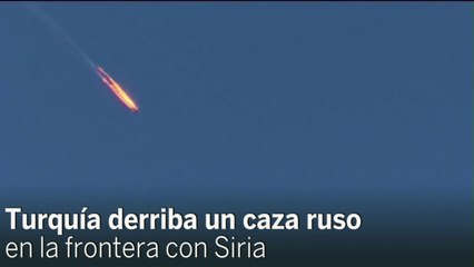 Turquía derriba un caza ruso en la frontera con Siria