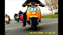 Team DKS Scooter Racing Darley Moor Race 3 - Vespa Lambretta Mugello