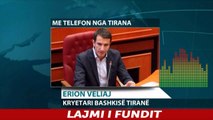 Report TV - Situata e përmbytjeve në Tiranë, flet kryetari i bashkisë Erion Veliaj