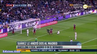 Suárez le anotó dos al madrid