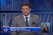 Menor desaparece cuando fue a su colegio