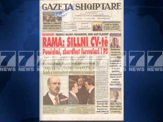 Gazetat shqiptare-Titujt kryesore te shtypit te dites 9 korrik 2013