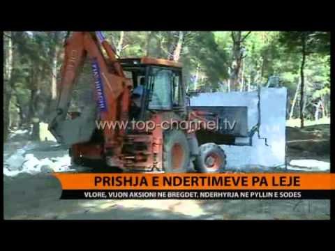 Vlorë, prishja e ndërtimeve pa leje - Top Channel Albania - News - Lajme