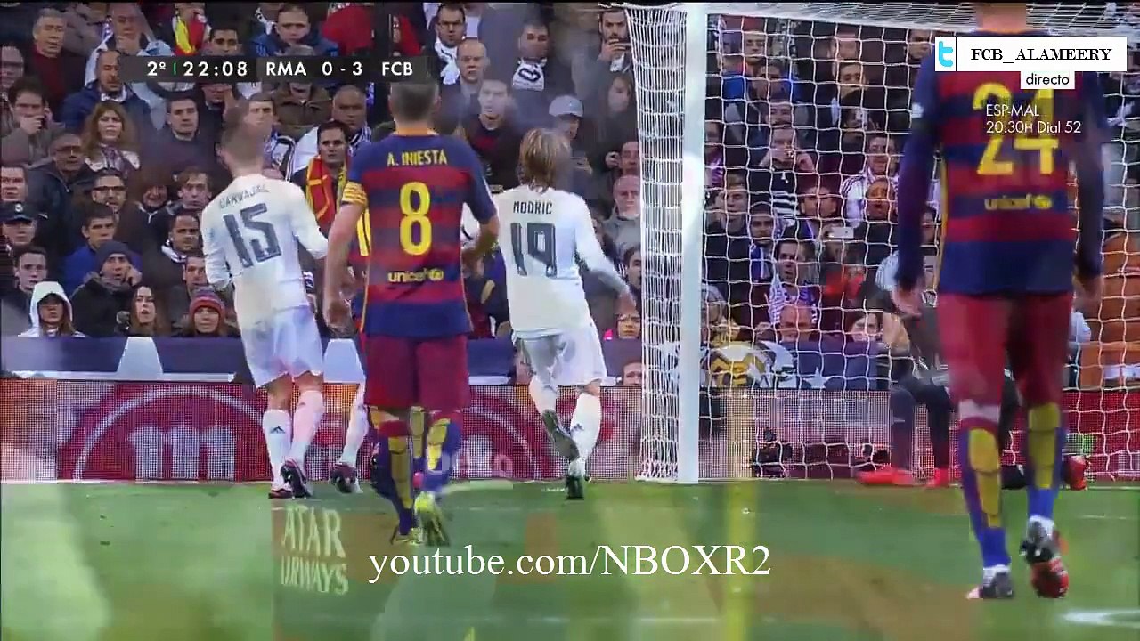 الشوط الثاني مباراة برشلونة وريال مدريد 4-0 تعل...