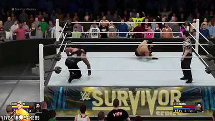 Roman Reigns vs Seth Rollins - WWE Survivor Series 2015 Title Match