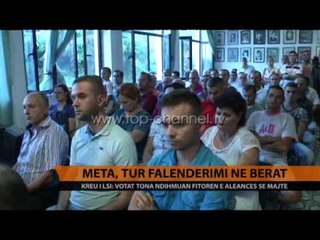 Meta, tur falenderimi në Berat - Top Channel Albania - News - Lajme