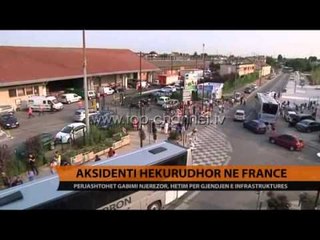 Francë, aksidenti hekurudhor, problem me shinat - Top Channel Albania - News - Lajme