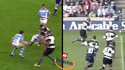 Nadolo try vs argentina compared with LOMU try vs scotland, suggestive view