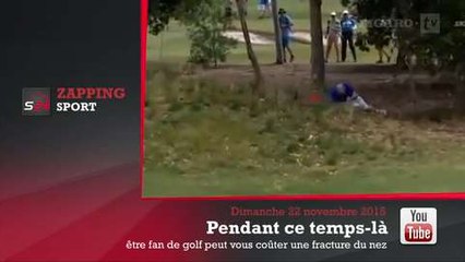 Zap'Sport : Un golfeur fracture le nez d'un spectateur
