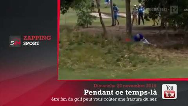 Zap'Sport : Un golfeur fracture le nez d'un spectateur