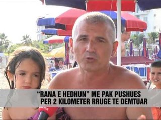 Rana e hedhun, rruga e vështirë për në plazh - Vizion Plus - News, Lajme