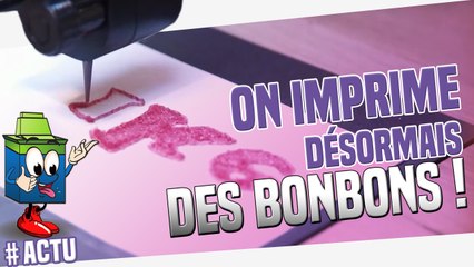 Une boutique vendant des bonbons imprimés