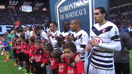 J14. SRFC/FCGB : Minute de silence et Marseillaise.