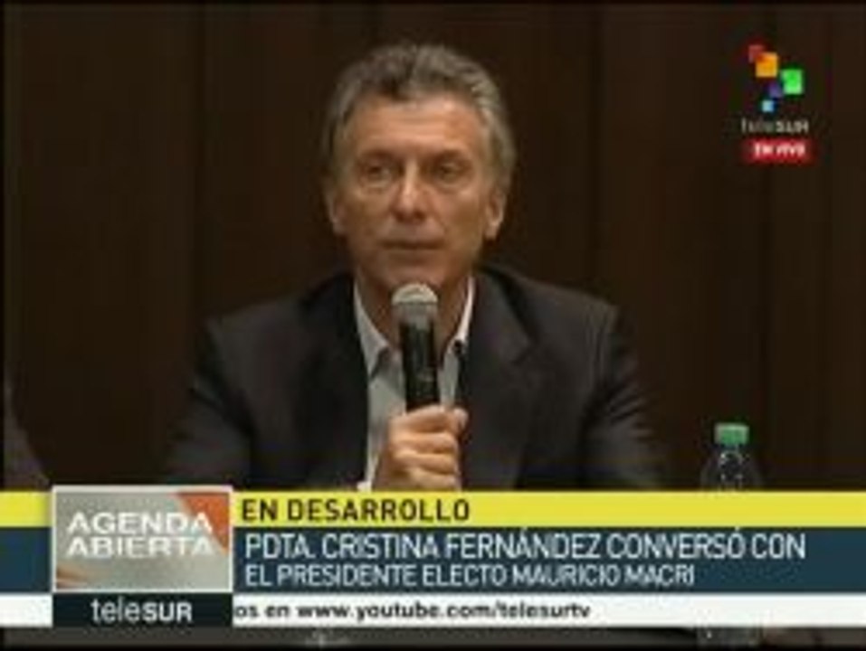 Macri: Argentina vive un cambio de época por resultados de elección