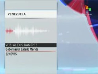 Venezuela: temblor de 5.1 grados Richter sacude Mérida