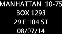 FDNY Radio: Manhattan 10-75 Box 1293 08/07/14