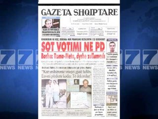 Gazetat shqiptare-Faqja e pare e shtypit te dites 22 korrik 2013