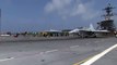 SUPER ADVANCED us navy X-47 stealth UAV Aircraft take off and landing