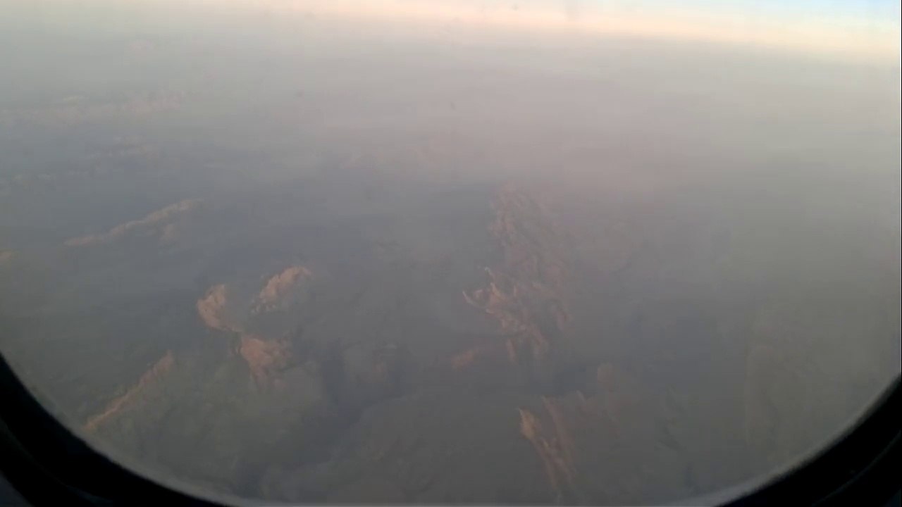 Earth view from Aeroplane.