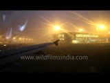 Bright lights, big city: taxiing and taking off from New Delhi at night