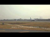 Flight takes off and lands at T3 of IGI Airport