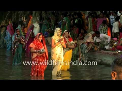 Imagine standing in cold water and praying for ages! These women do that...