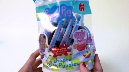 Juguetes de Baño de Peppa Pig 4 Puzzles Diferentes