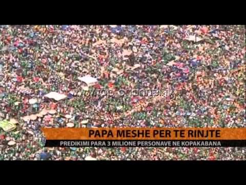 Brazil, Papa mban meshë për të rinjtë - Top Channel Albania - News - Lajme