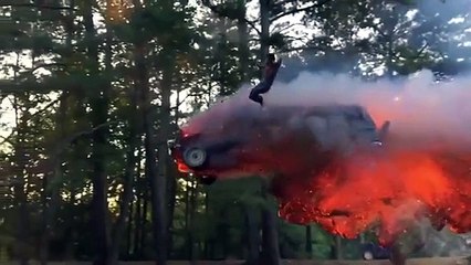 Epic Labor Day Weekend Shenanigans Slo Motion Truck Jump