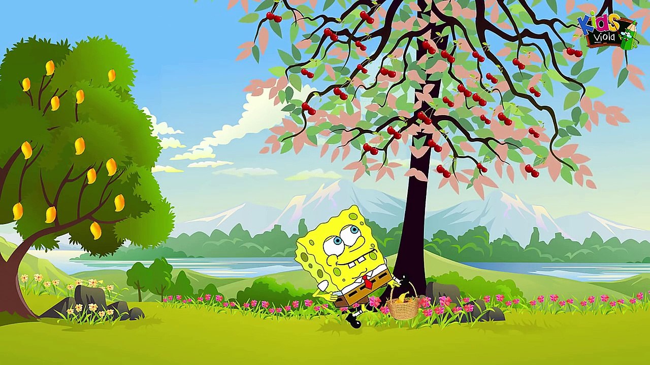 Spongebob Squarepants learn kids fruits  full episodes [HD]