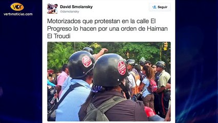 Motorizados protestaron en el Hatillo por presuntas órdenes de Haiman El Troudi
