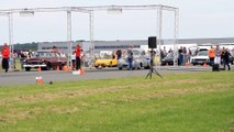 Willys Coupe gegen 1955er Chevrolet Bel Air - Drag Racing Street Mag Show Hildesheim 2014