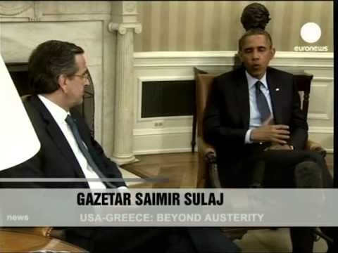 Uashington, Samaras takohet me Obamen - Vizion Plus - News, Lajme