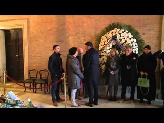 Venezia - Renzi alla camera ardente di Valeria Solesin (23.11.15)