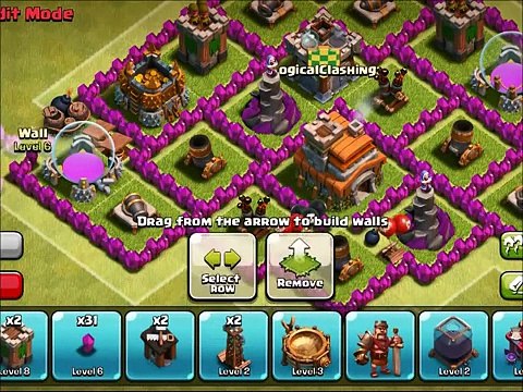 Clash of Clans- 2 TH7 hybrid base designs