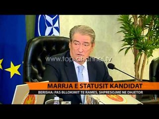 Marrja e statusit kandidat - Top Channel Albania - News - Lajme