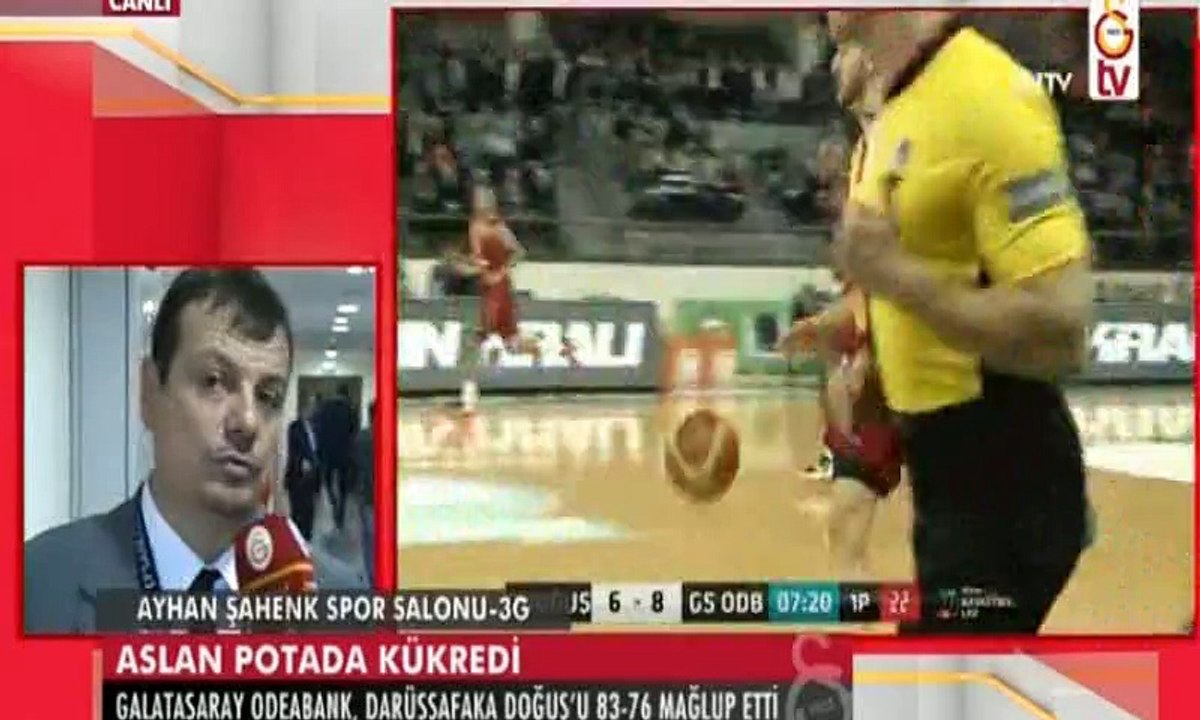 Darüşşafaka-Galatasaray OB 76-83 Maç Sonu Ergin Ataman'ın açıklamaları